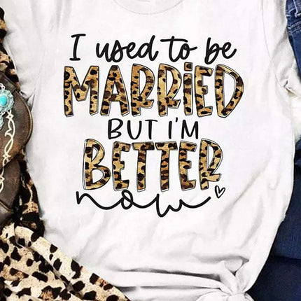 Be Happy Graphic Print Short Sleeve T Shirt