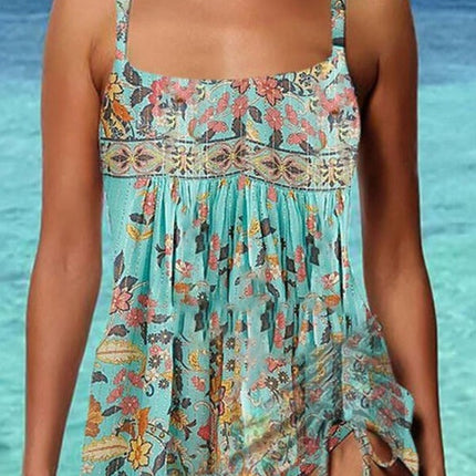 Special Green Sleeveless Swimwear