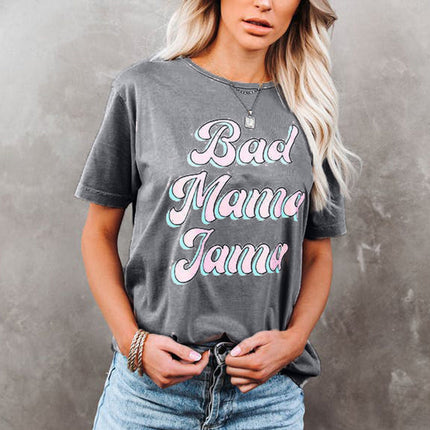 Floral Print Round Neck Short Sleeve Tunic Top