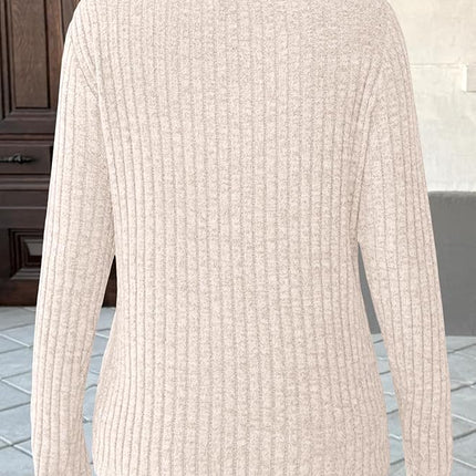 V Neck Sweater Tunic Tops