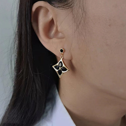 Charlotte Hoop and Charm, Black Obsidian