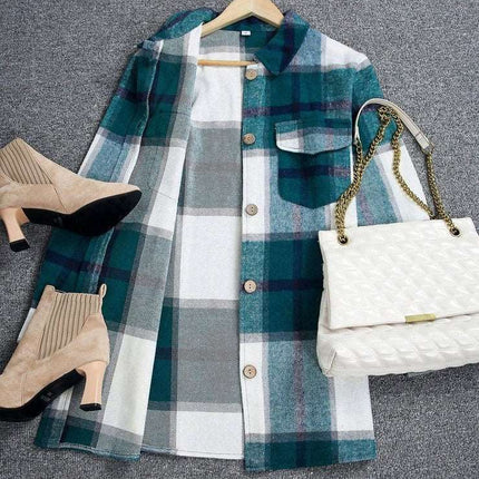 Back in the Days Plaid Cardigan Jacket