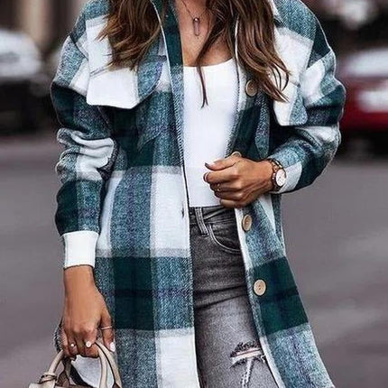 Back in the Days Plaid Cardigan Jacket
