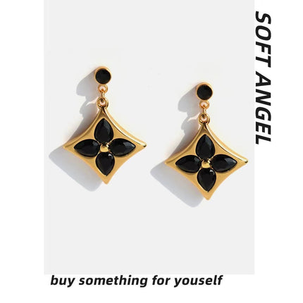 Charlotte Hoop and Charm, Black Obsidian