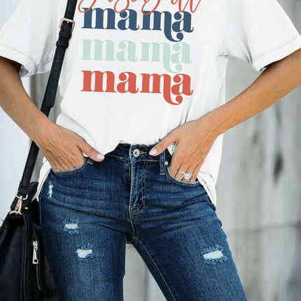 Be Happy Graphic Print Short Sleeve T Shirt