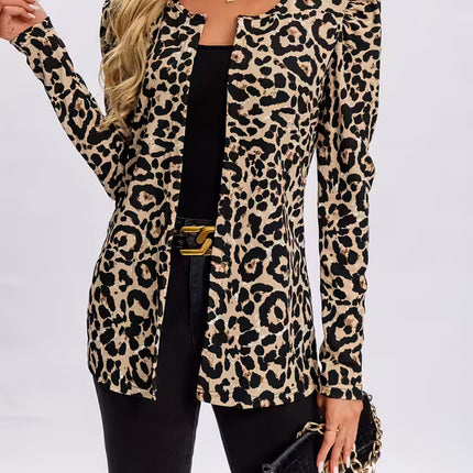 Leopard Print Blazer