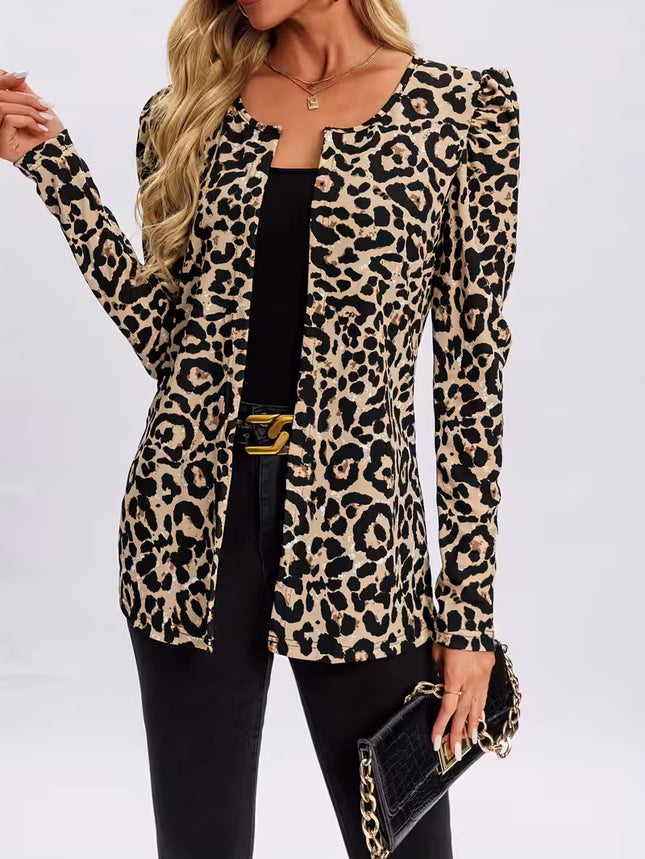Leopard Print Blazer