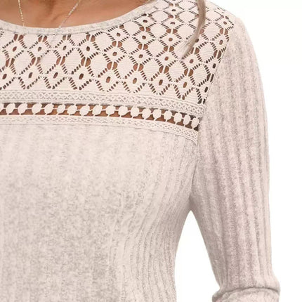 Lace Long Sleeve Shirt Fall Top