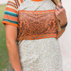 Leopard / S / 95%Polyester 5%Elastane