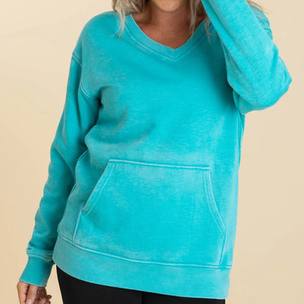 Cozy Campfire V-Neck Sweatshirt