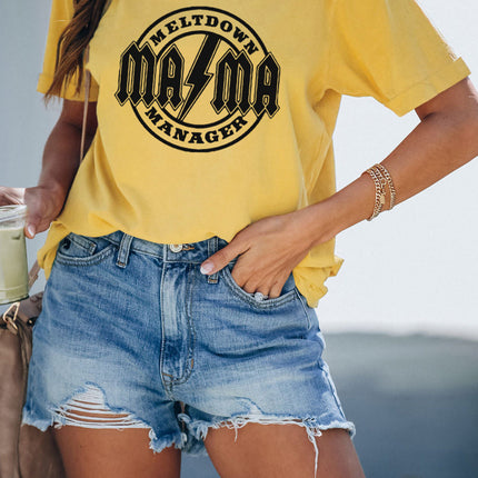 Mama Meltdown Manager Short Sleeve T-shirt