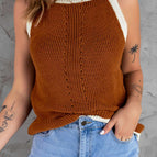 Brown / S / 55%Acrylic+45%Cotton