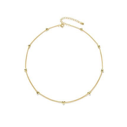 Heart shape Delicate Necklace Gold