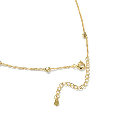 Heart shape Delicate Necklace Gold