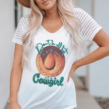 Striped Raglan Sleeve Tee