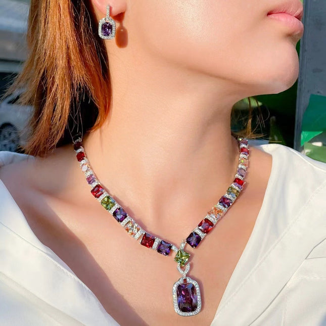 Colorful Marbella Statement Necklace