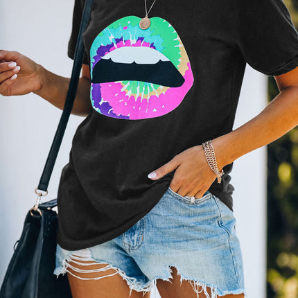 Western Horse Letter Print Graphic T-shirt