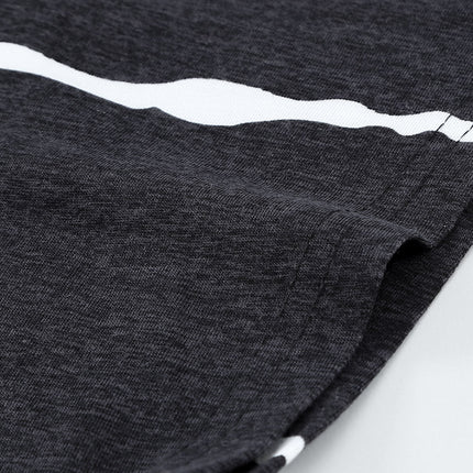 Gradient Color Short Sleeve T-Shirt with Pocket