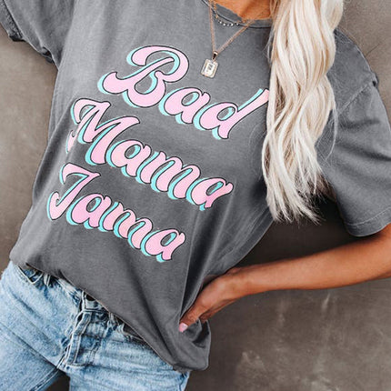 Floral Print Round Neck Short Sleeve Tunic Top