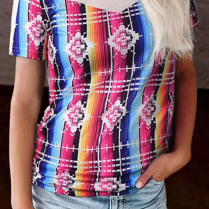 Aztec Serape Print T Shirt