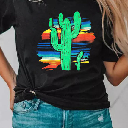 Be Happy Graphic Print Short Sleeve T Shirt