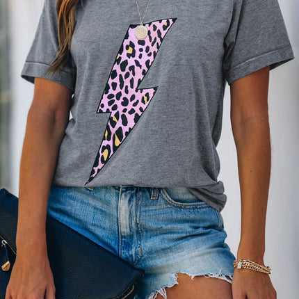 Western Horse Letter Print Graphic T-shirt