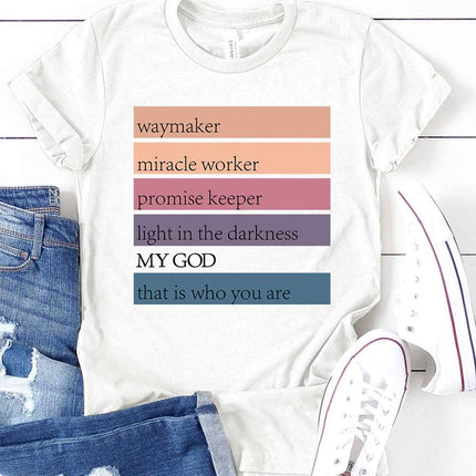 Casual Letter and Car Print Graphic Tee