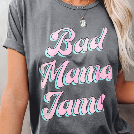 Floral Print Round Neck Short Sleeve Tunic Top