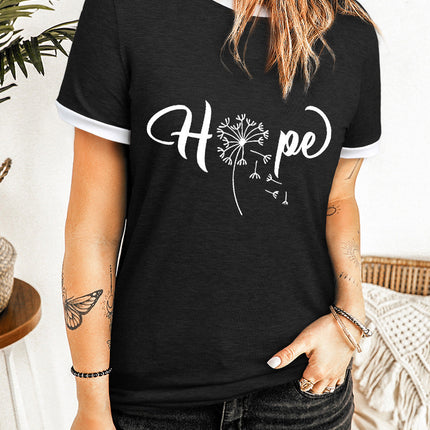 Round Neck Short Sleeve Top