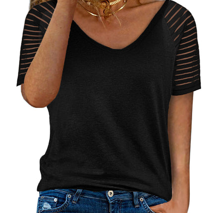 Striped Raglan Sleeve Tee