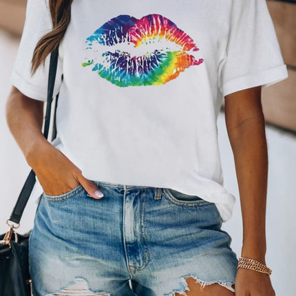 Western Horse Letter Print Graphic T-shirt