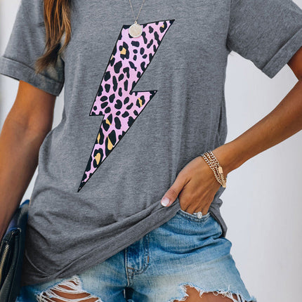 Western Horse Letter Print Graphic T-shirt