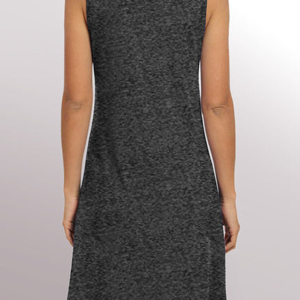 Twist Knot Sleeveless V Neck Shift Mini Dress