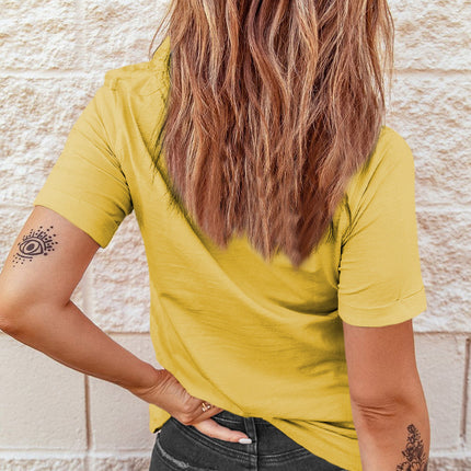 Western Horse Letter Print Graphic T-shirt