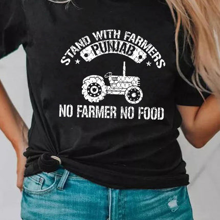 Floral Print Round Neck Short Sleeve Tunic Top