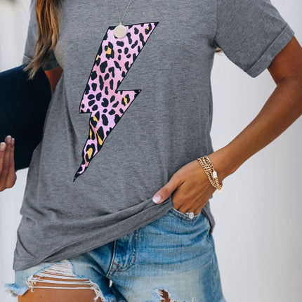 Western Horse Letter Print Graphic T-shirt