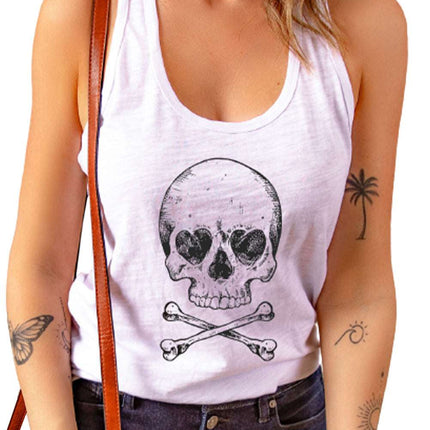 Casual Letter Print MOTORCYCLE Graphic Tank Top