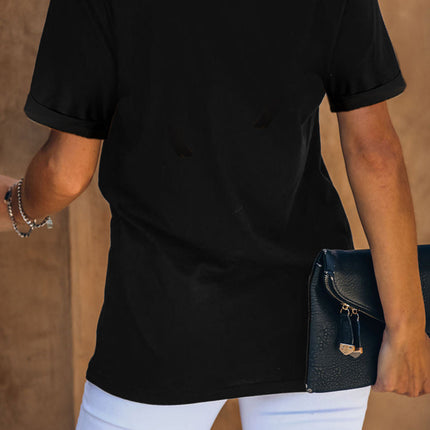 Western Horse Letter Print Graphic T-shirt