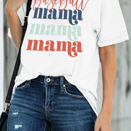 Be Happy Graphic Print Short Sleeve T Shirt