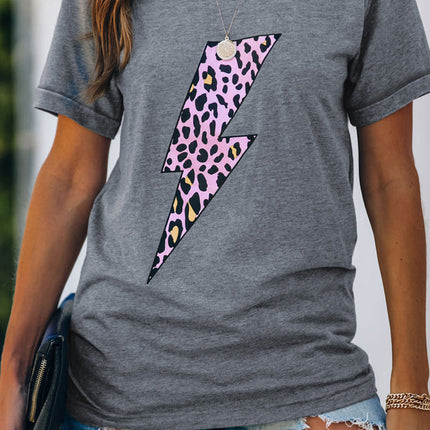 Western Horse Letter Print Graphic T-shirt