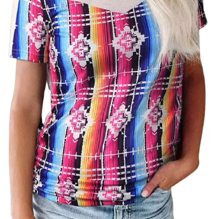 Aztec Serape Print T Shirt