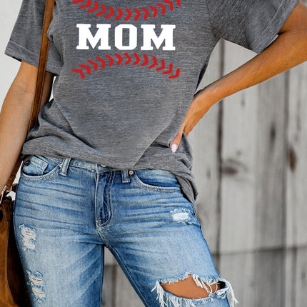 Letters Printed Short Sleeve Graphic T Shirt