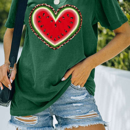 Be Happy Graphic Print Short Sleeve T Shirt