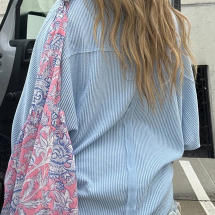 VALLEY GAL KNIT LONG SLEEVE BABY BLUE