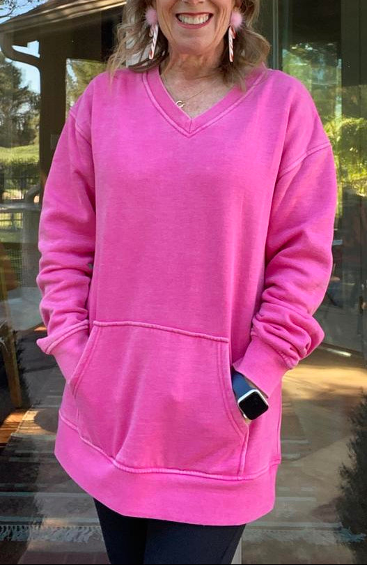 Cozy Campfire V-Neck Sweatshirt