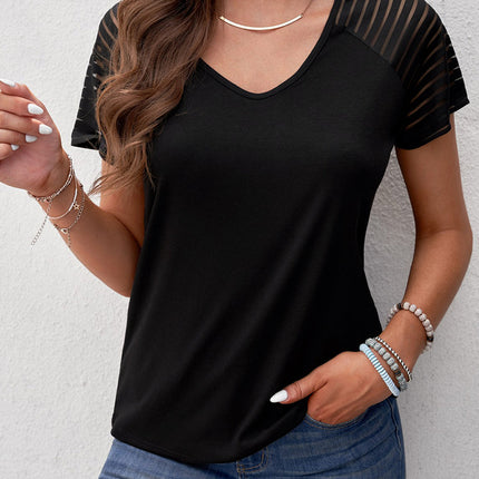 Striped Raglan Sleeve Tee