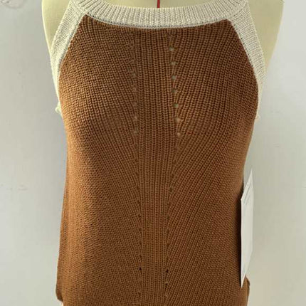Color Block Ribbed Knit Tank Top