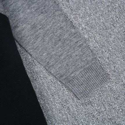 Draped in Style Color Block Long Sleeve Sweater