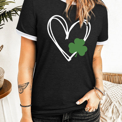 Round Neck Short Sleeve Top