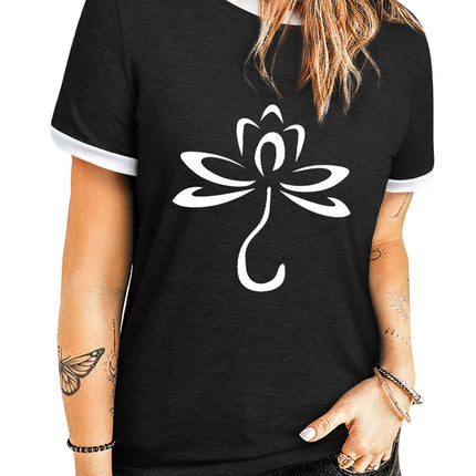 Round Neck Short Sleeve Top